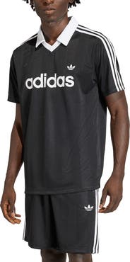 adidas Short Sleeve Stripe Soccer Jersey