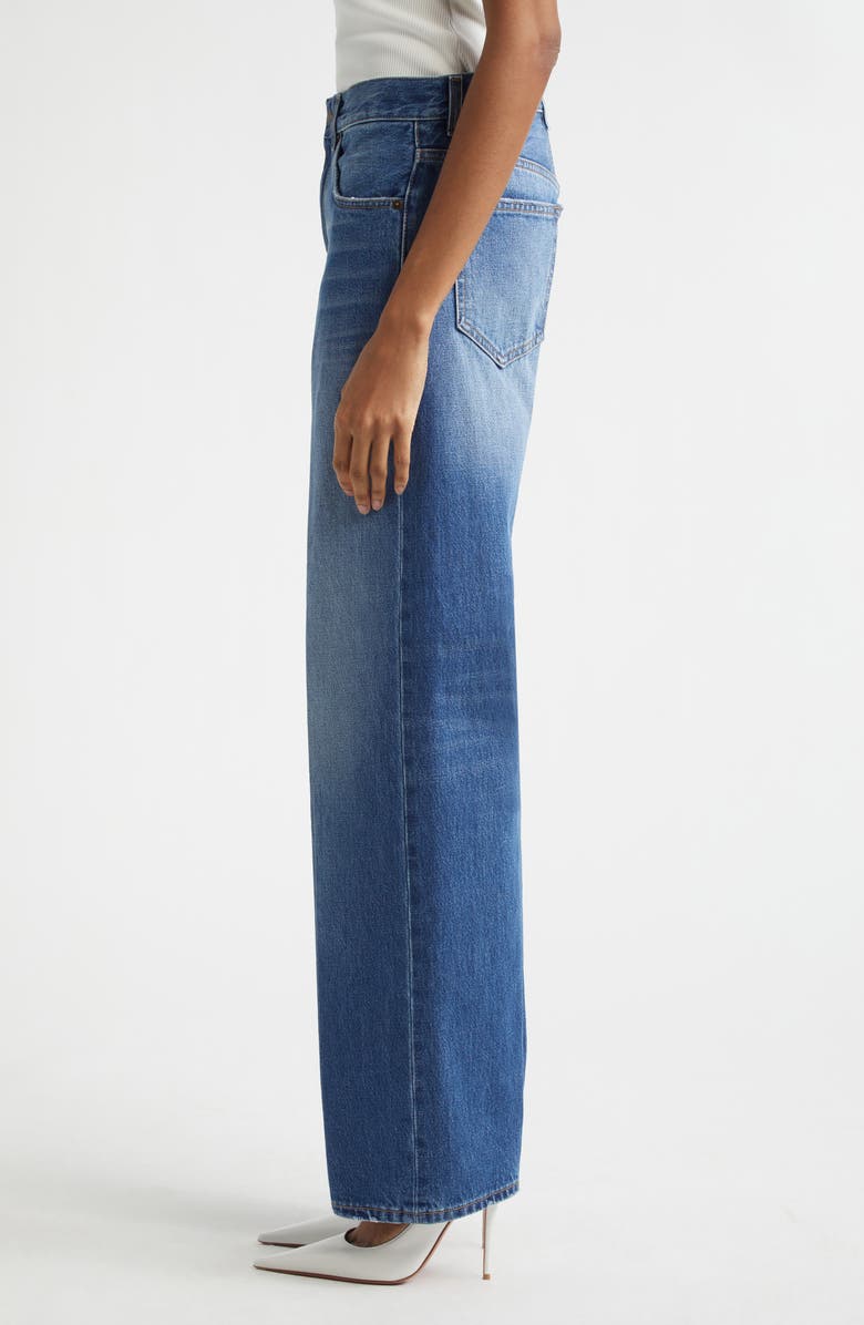 Haikure Bonnie Relaxed Straight Leg Jeans, Alternate, color, Real Blue