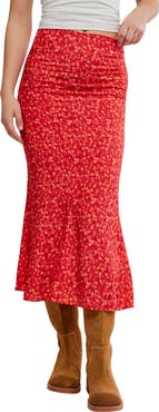 Free People Bonita Printed Maxi Skirt