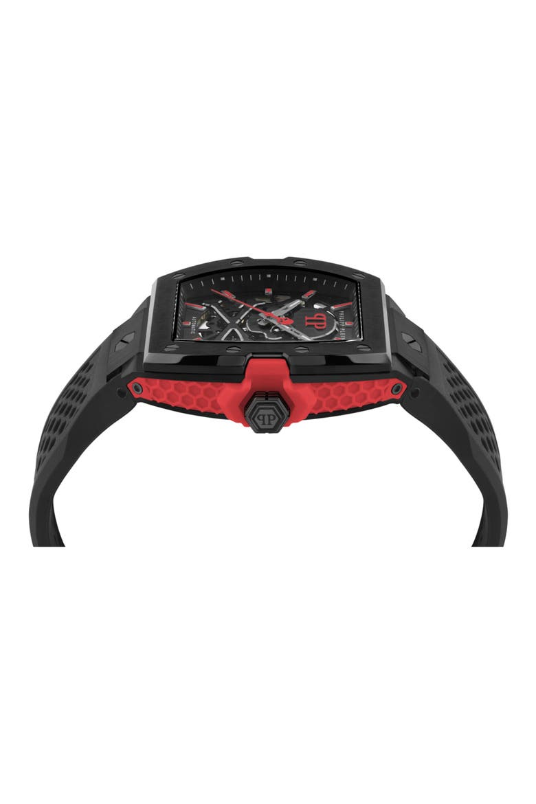 The Skeleton 2.0 Watch, 44mm, Alternate, color, IP BLACK