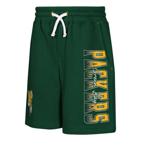 Youth Outerstuff  Green Green Bay Packers Audible Fleece Shorts