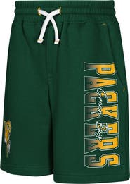 Outerstuff Youth Outerstuff Green Green Bay Packers Audible Fleece Shorts