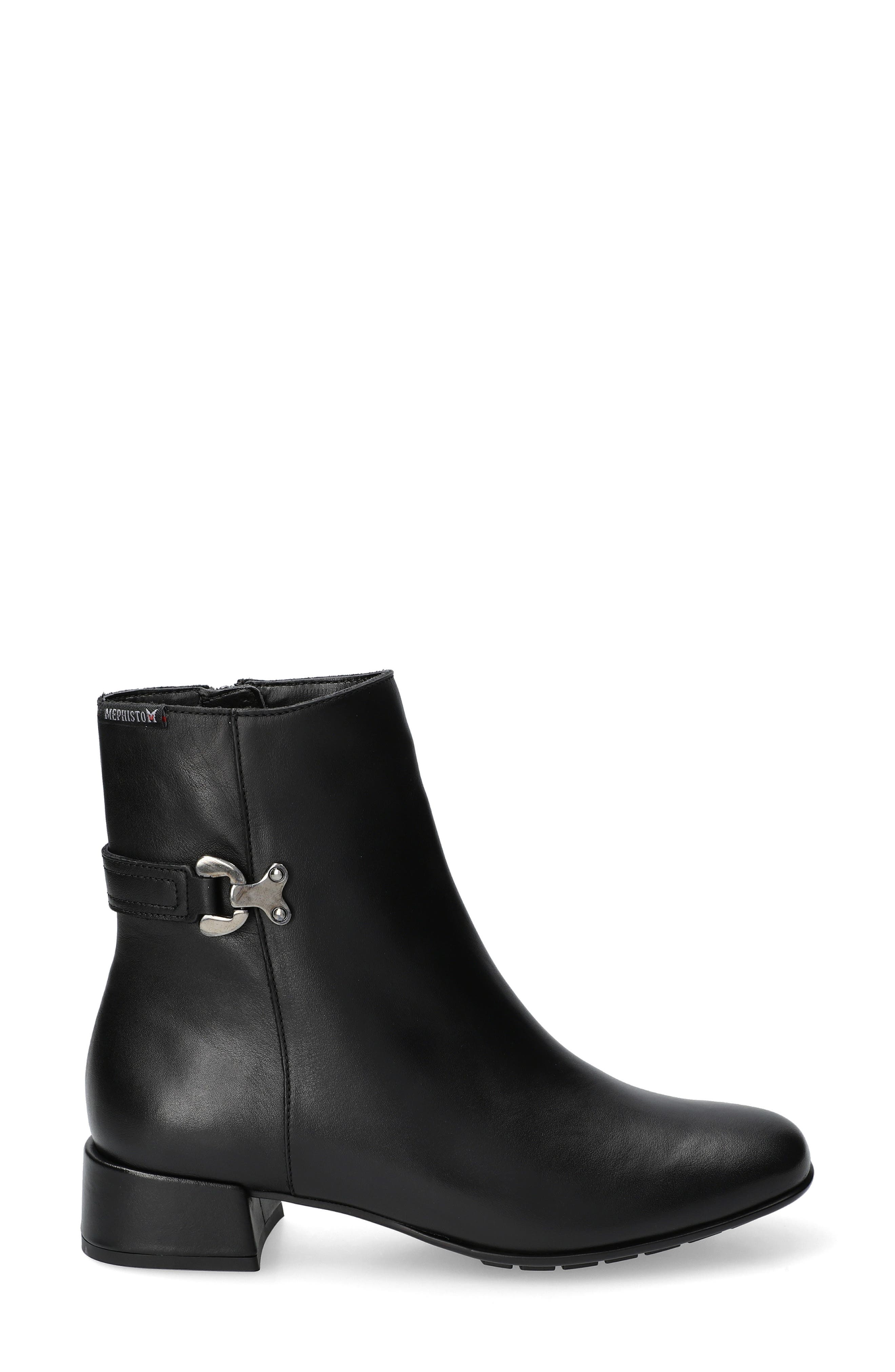 Johana Leather Bootie, Alternate, color, BLKSOFTY1200