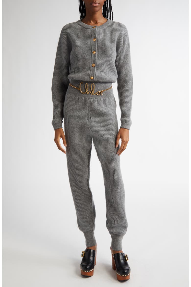 Wool & Cashmere Rib Jumpsuit, Main, color, DIVINE GREY