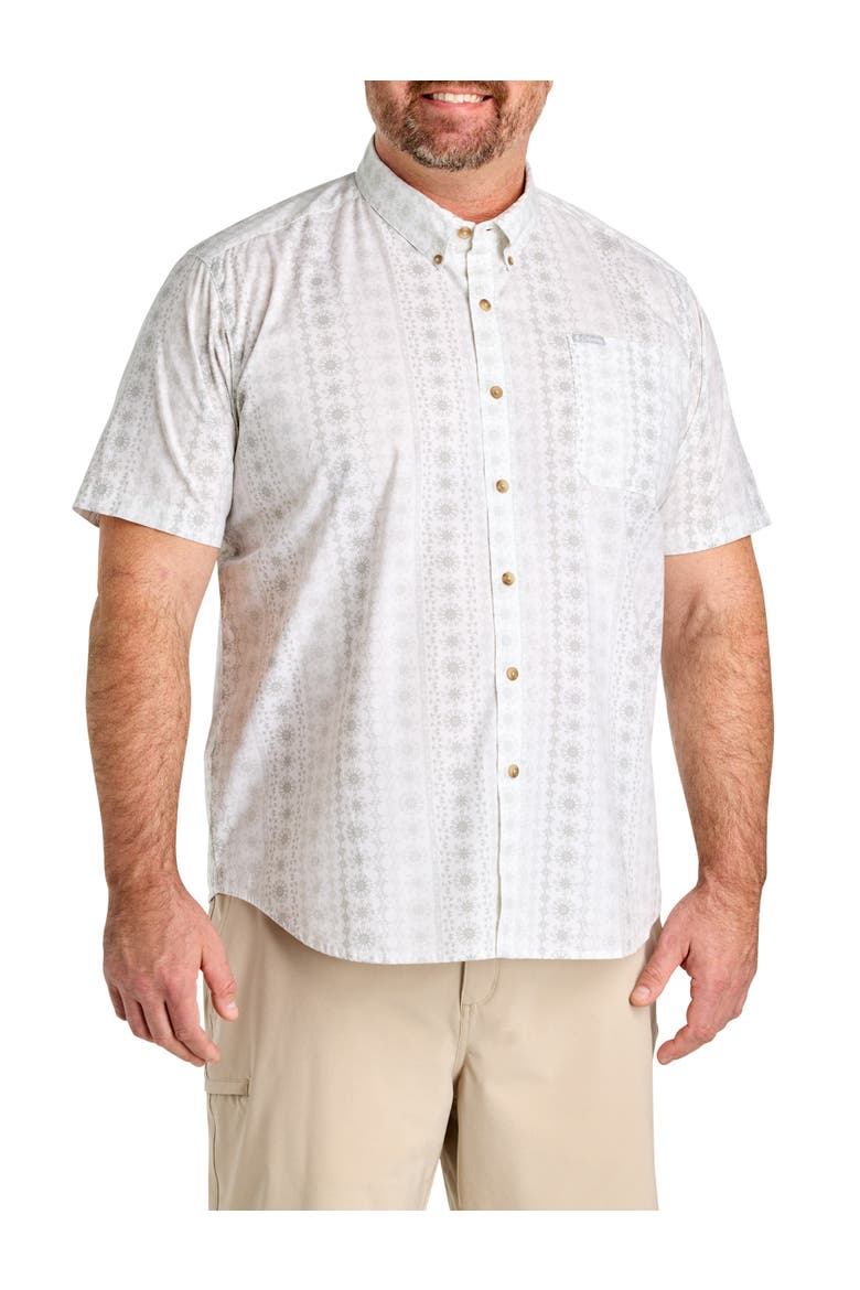 Big & Tall Rapid Rivers Wildflower Sport Shirt, Main, color, WHITE