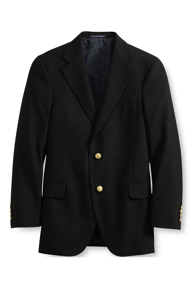 School Uniform  Hopsack Blazer, Alternate, color, Black