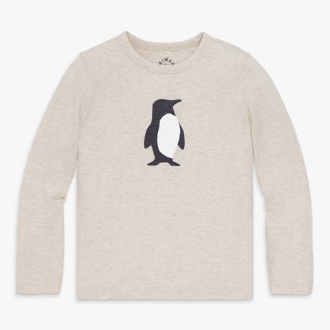 Kids Long Sleeve Penguin Tee (Toddler, Little Kid, Big Kid)