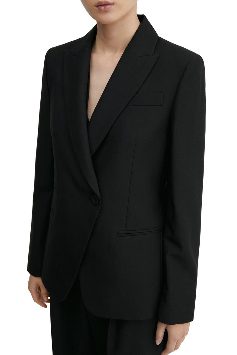 Regular Fit Suit Blazer, Alternate, color, BLACK