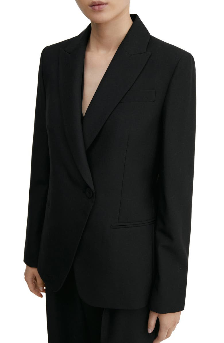 MANGO Regular Fit Suit Blazer, Alternate, color, 