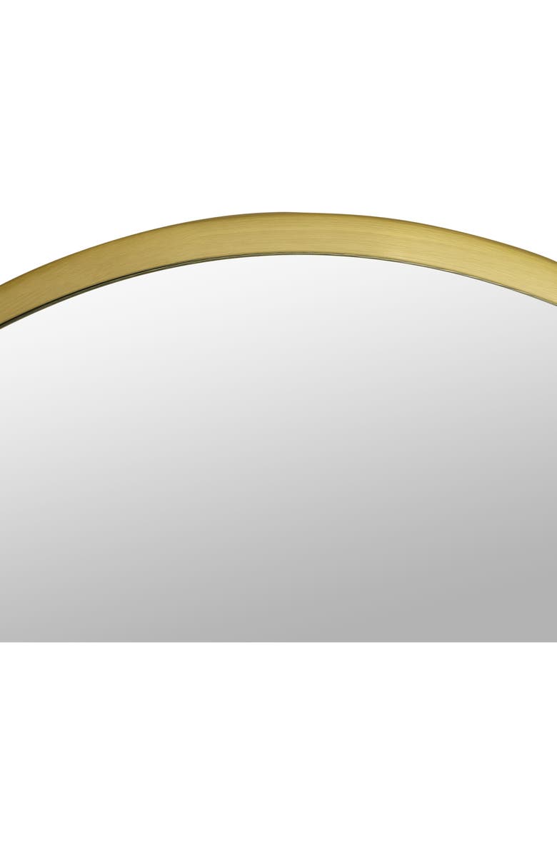 Renwil Parga Round Mirror, Alternate, color, Satin Brass