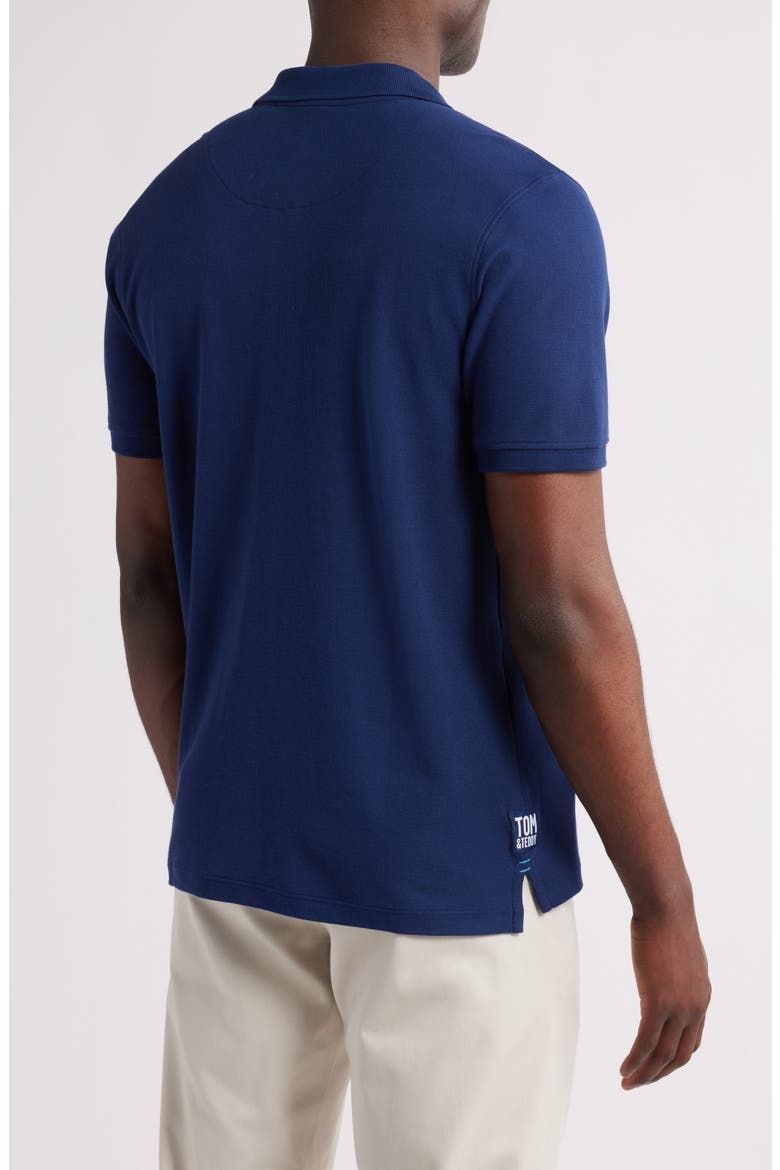 Short Sleeve Pima Cotton Piqué Polo, Alternate, color, CLASSIC BLUE