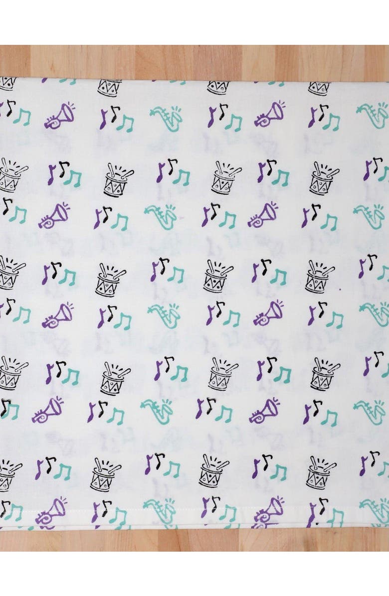 Passion Lilie Second Line Cotton Tea Towel - Set of 2, Alternate, color, Blue