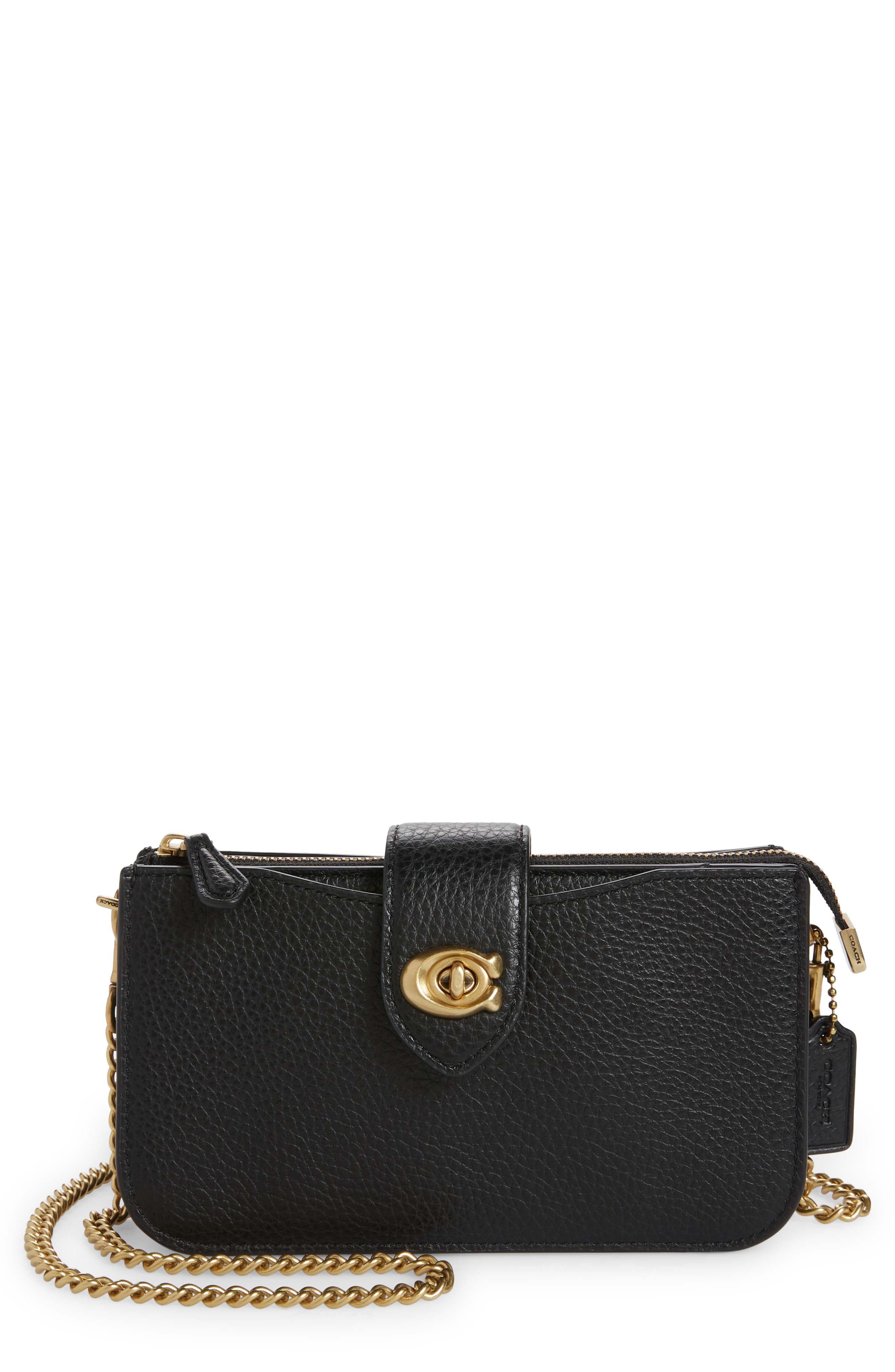 COACH Pebbled Leather Crossbody Bag, Main, color, 