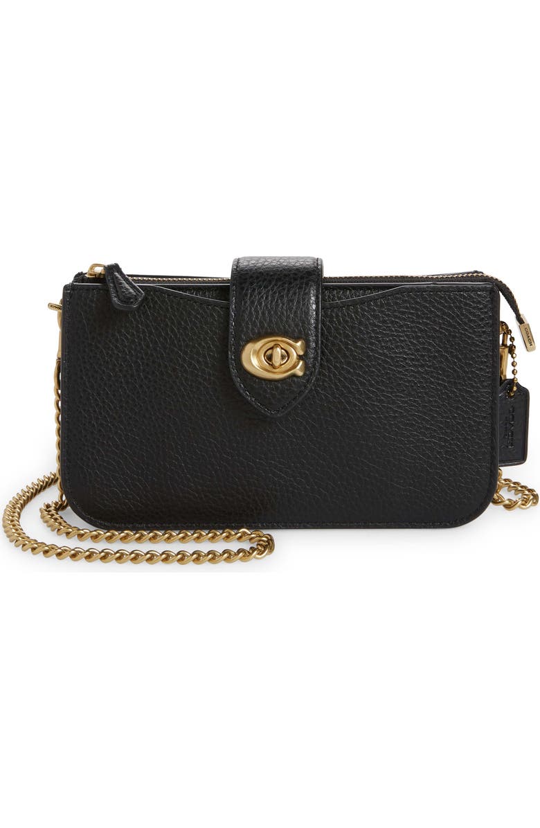 COACH Pebbled Leather Crossbody Bag, Main, color,