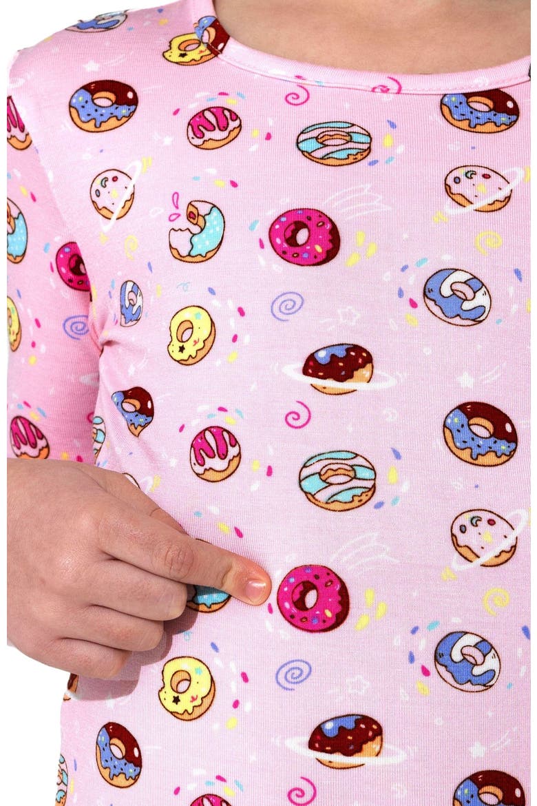Kids' Pink Donut Set of 2 Piece Pajamas, Alternate, color, Pink Donut