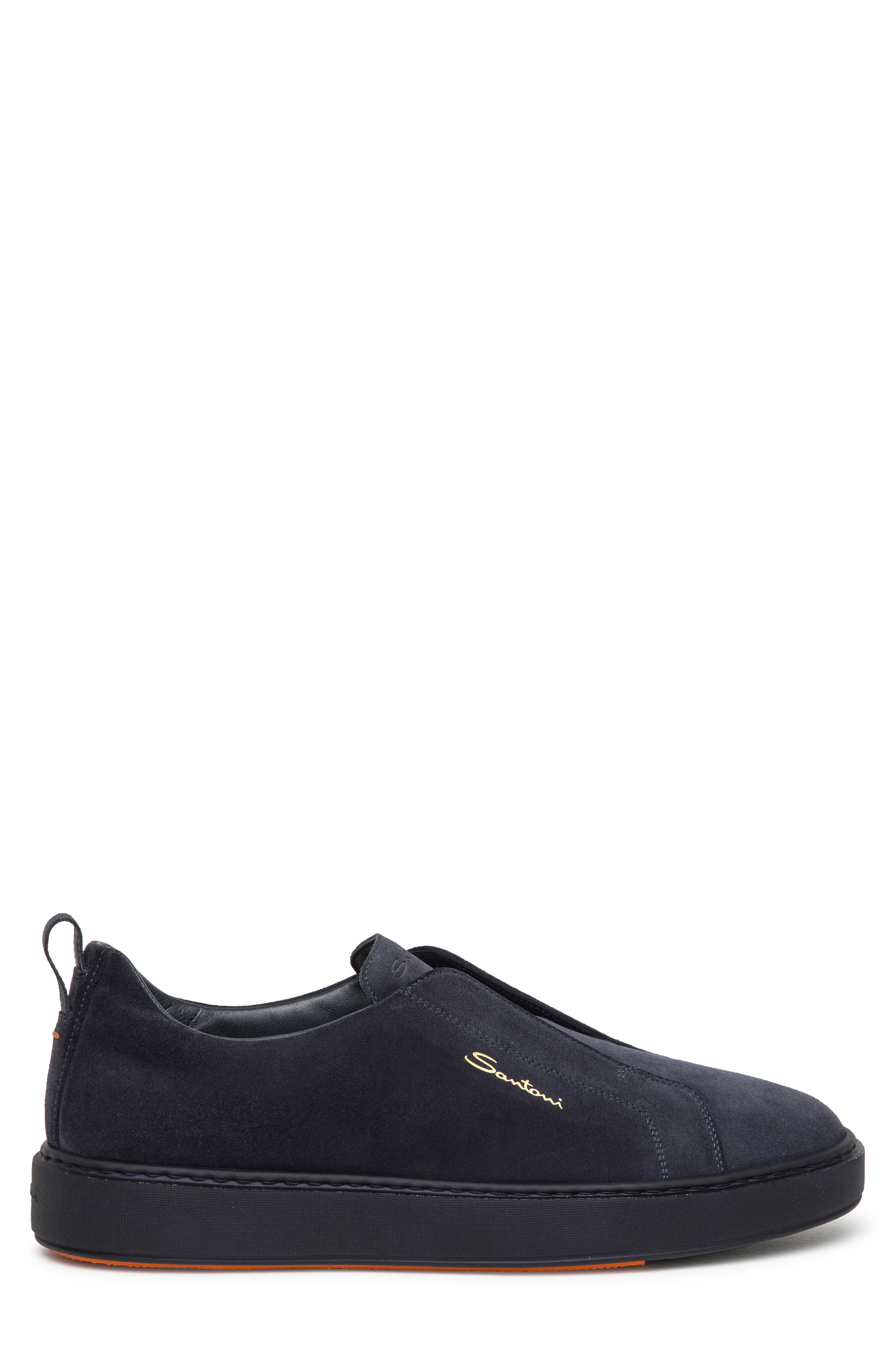 Santoni Victory Slip-On Sneaker, Alternate, color, Blue