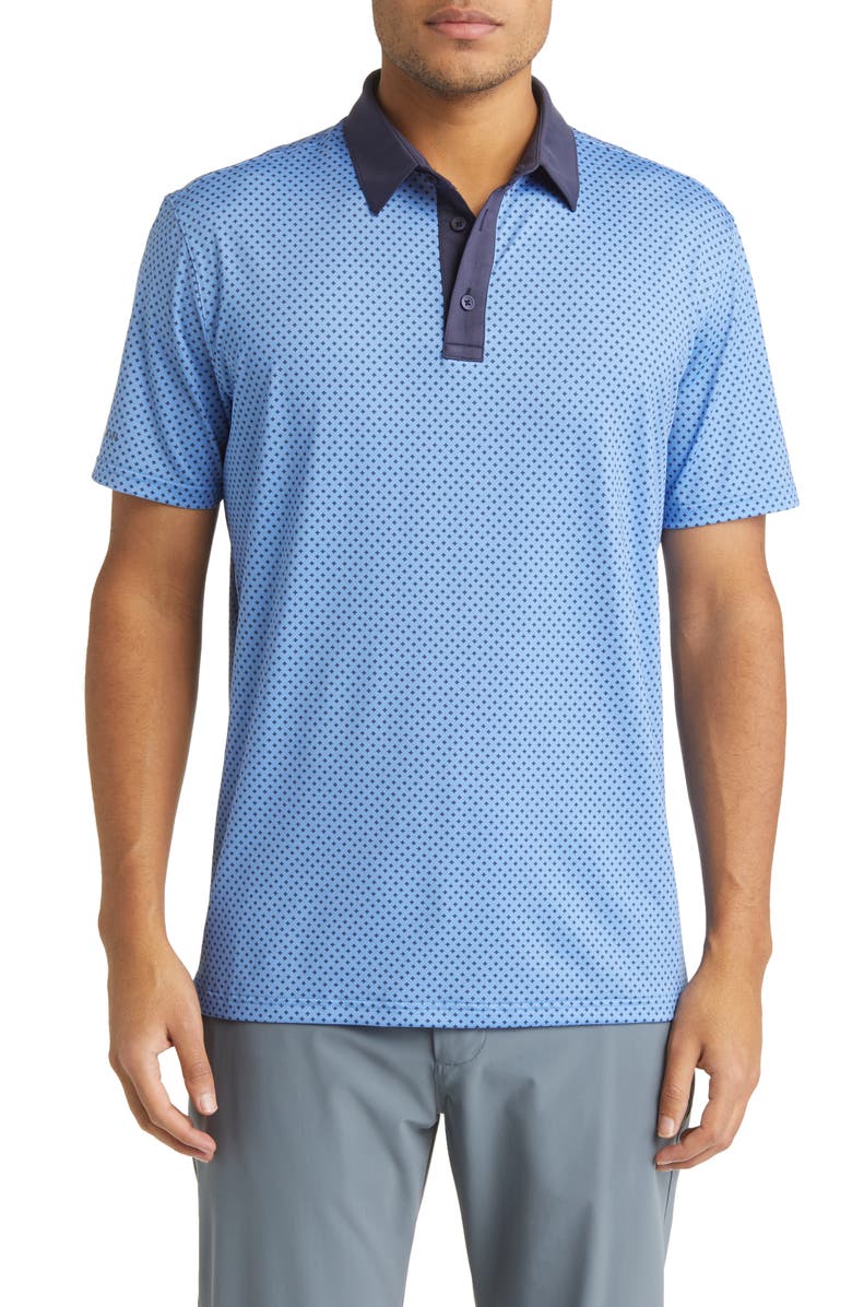 Mizzen+Main Versa Geometric Print Golf Polo, Main, color, Provence Geo Print