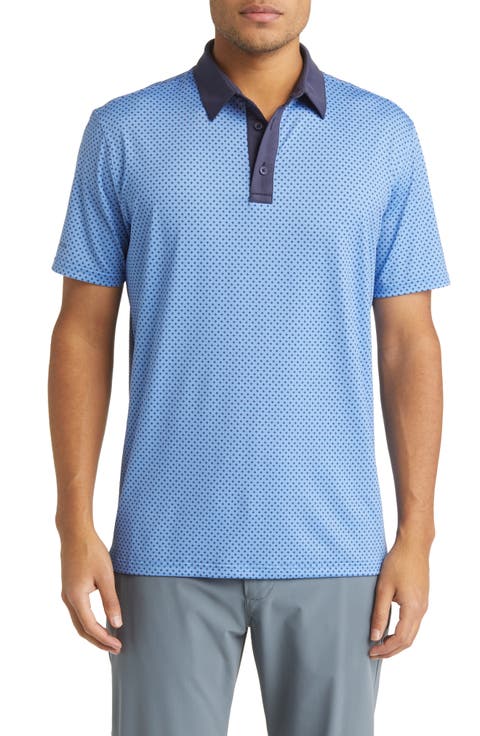 Versa Geometric Print Golf Polo
