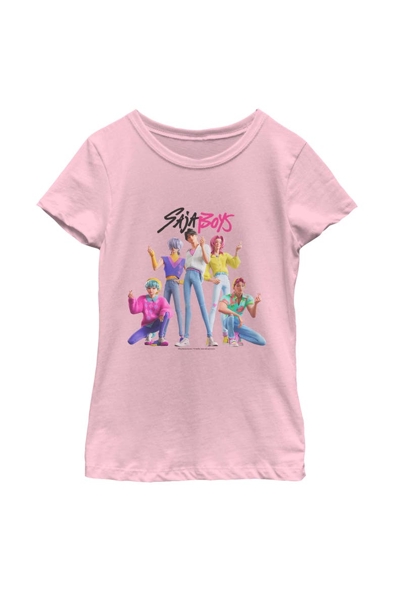 Girls' Saja Boys' Classic Poses T-Shirt, Main, color, Light Pink
