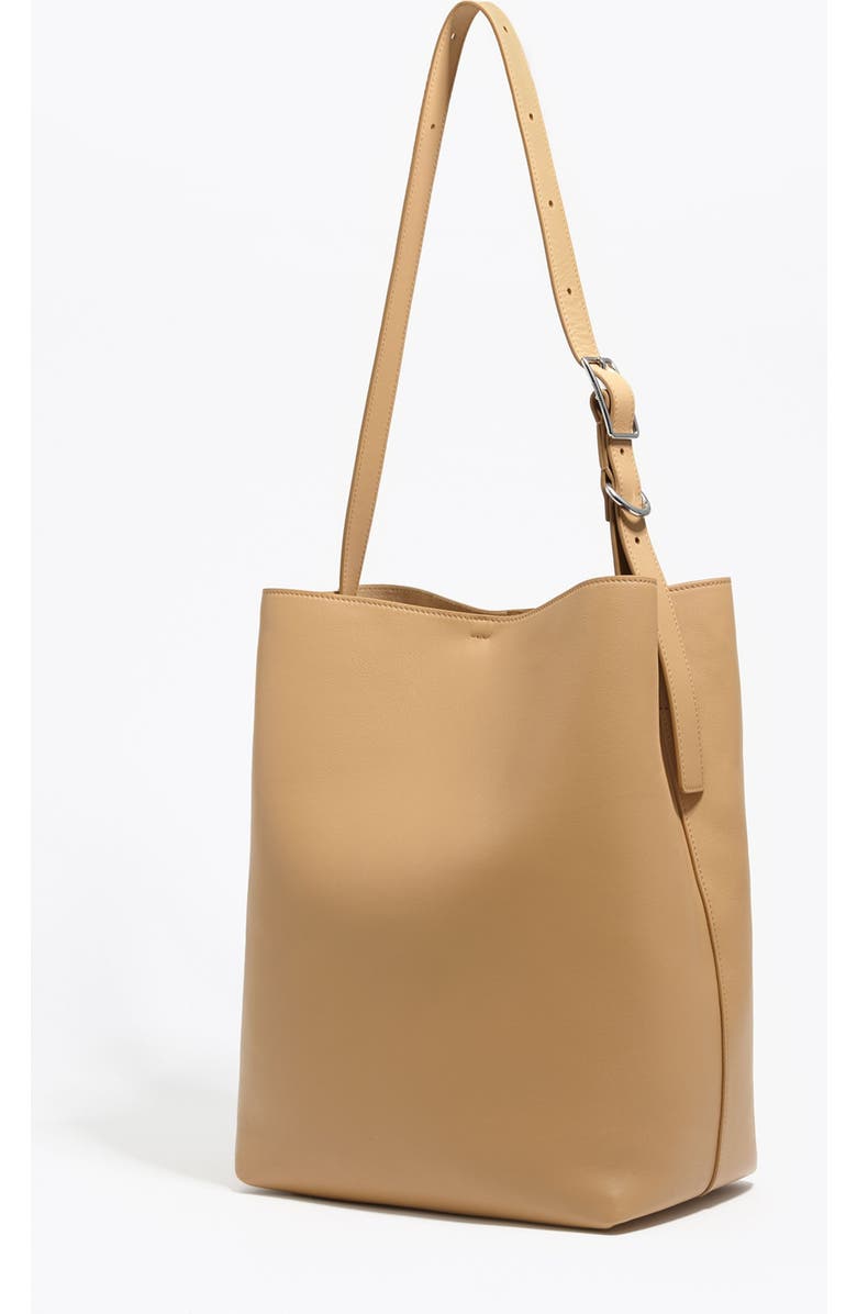 Bimba y Lola Large Leather Carlino Bag, Alternate, color, Desert