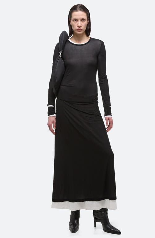Helmut Lang Mehrlagiges Maxikleid Aus Cupro