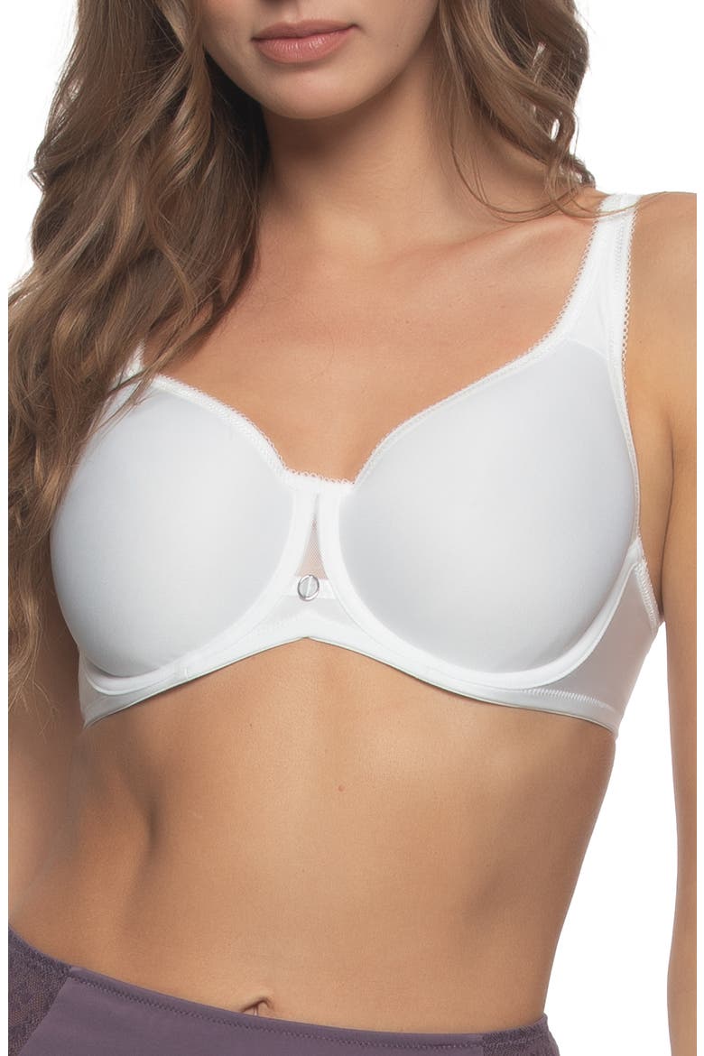 Celestial Full Coverage Underwire Bra, Main, color, WHITE