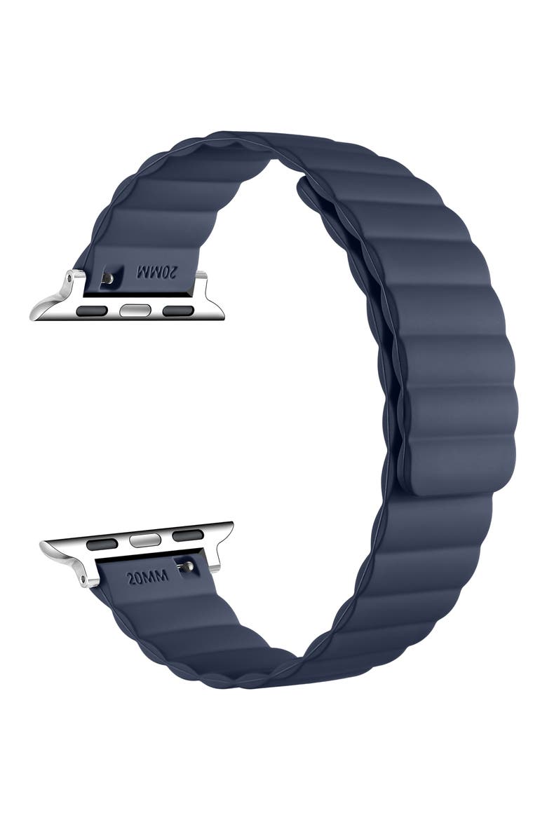 Silicone Apple Watch® Watchband, Alternate, color, NAVY