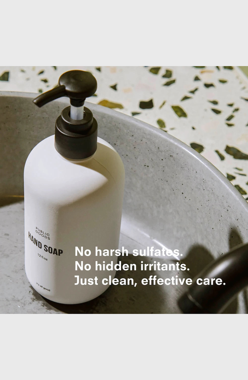 Public Goods Hand Soap And Refill Set In Transparent