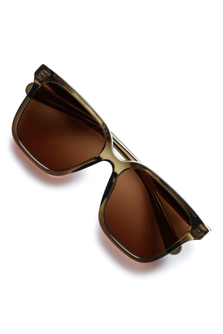 Try Me 55mm Square Sunglasses, Alternate, color, OLIVE/ BROWN