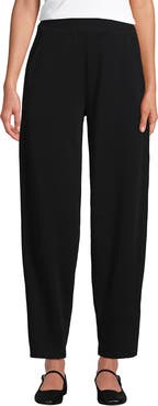 Lands' End Sport Knit High Rise Barrel Ankle Pants