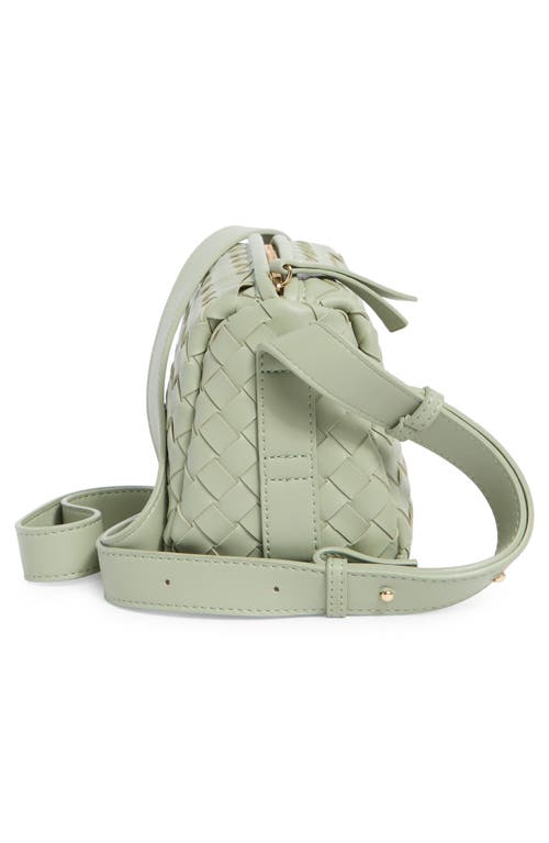 Urban Expressions Handbags Diamond Weave Crossbody Bag In Sage Green