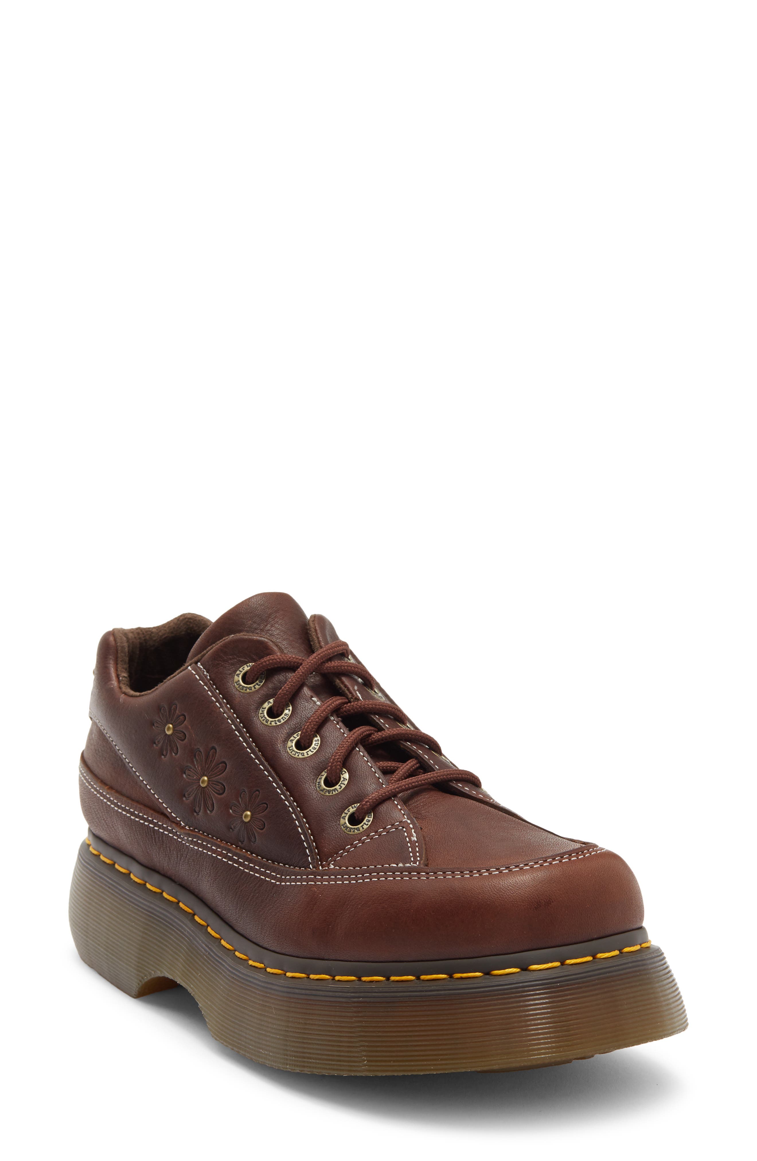 Dr. Martens Buzz 5i Flower Platform Oxford, Main, color, Dark Brown