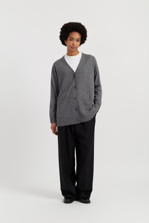 Chinti & Parker Wool-cashmere Long Cardigan In Grey