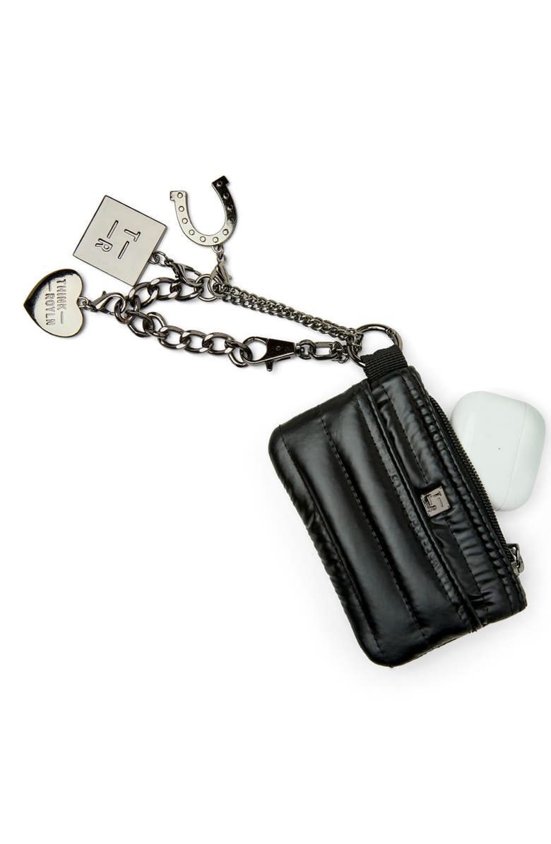 THINK ROYLN Lucky Charm Keychain, Alternate, color, Pearl Black
