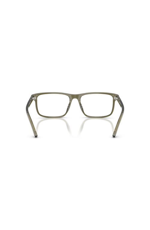 Ralph Lauren 54mm Rectangle Optical Glasses In Green