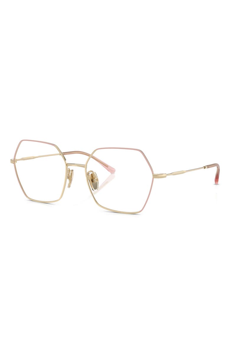 VOGUE 53mm Irregular Optical Glasses, Alternate, color, Gold