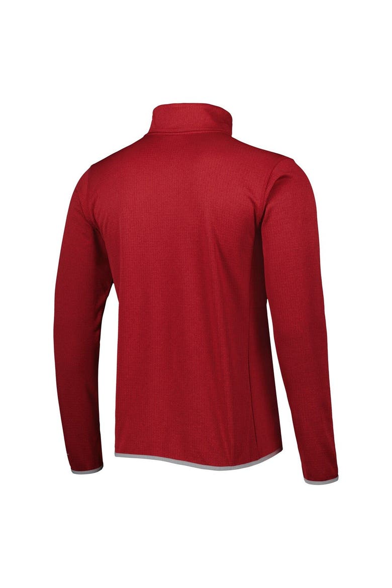 Men's Columbia Crimson Alabama Crimson Tide Park View Omni-Wick Half-Zip Top, Alternate, color, Crimson