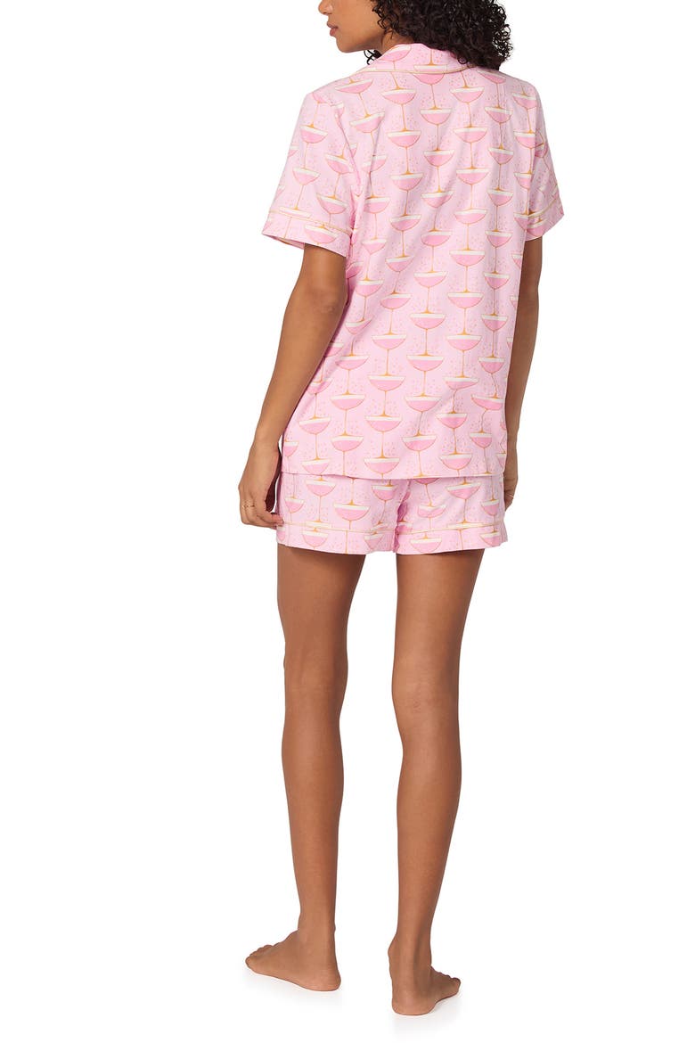 Print Short Pajamas, Alternate, color, PINK CHAMPAGNE COUPE