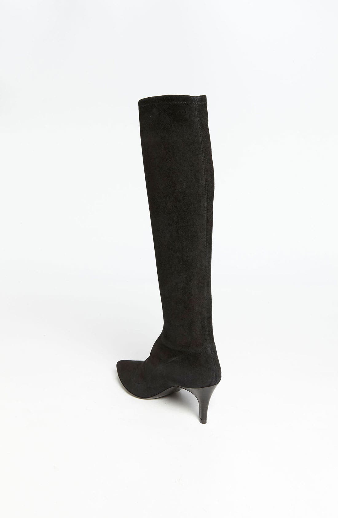 'Lilia' Boot, Alternate, color, BLACK SUEDE