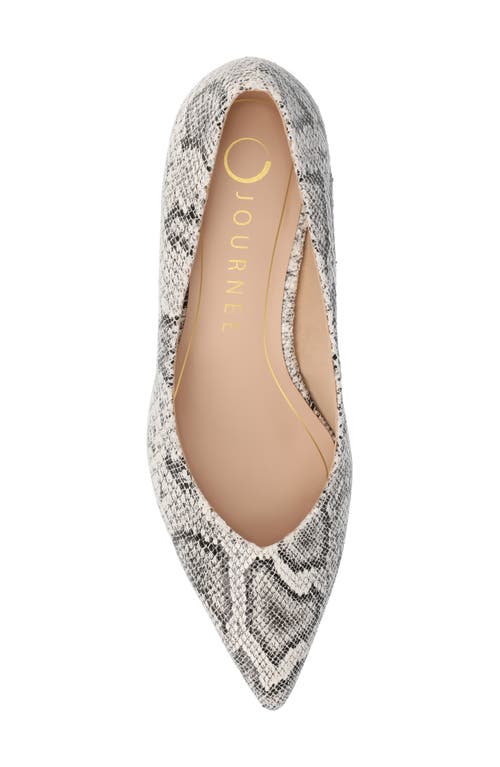 Journee Collection Pammie Pump In Snake
