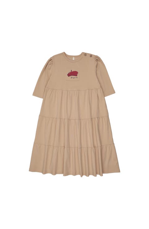 French 3/4 Sleeve Dress for Girl