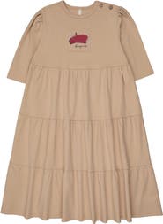 Pouf French 3/4 Sleeve Dress for Girl