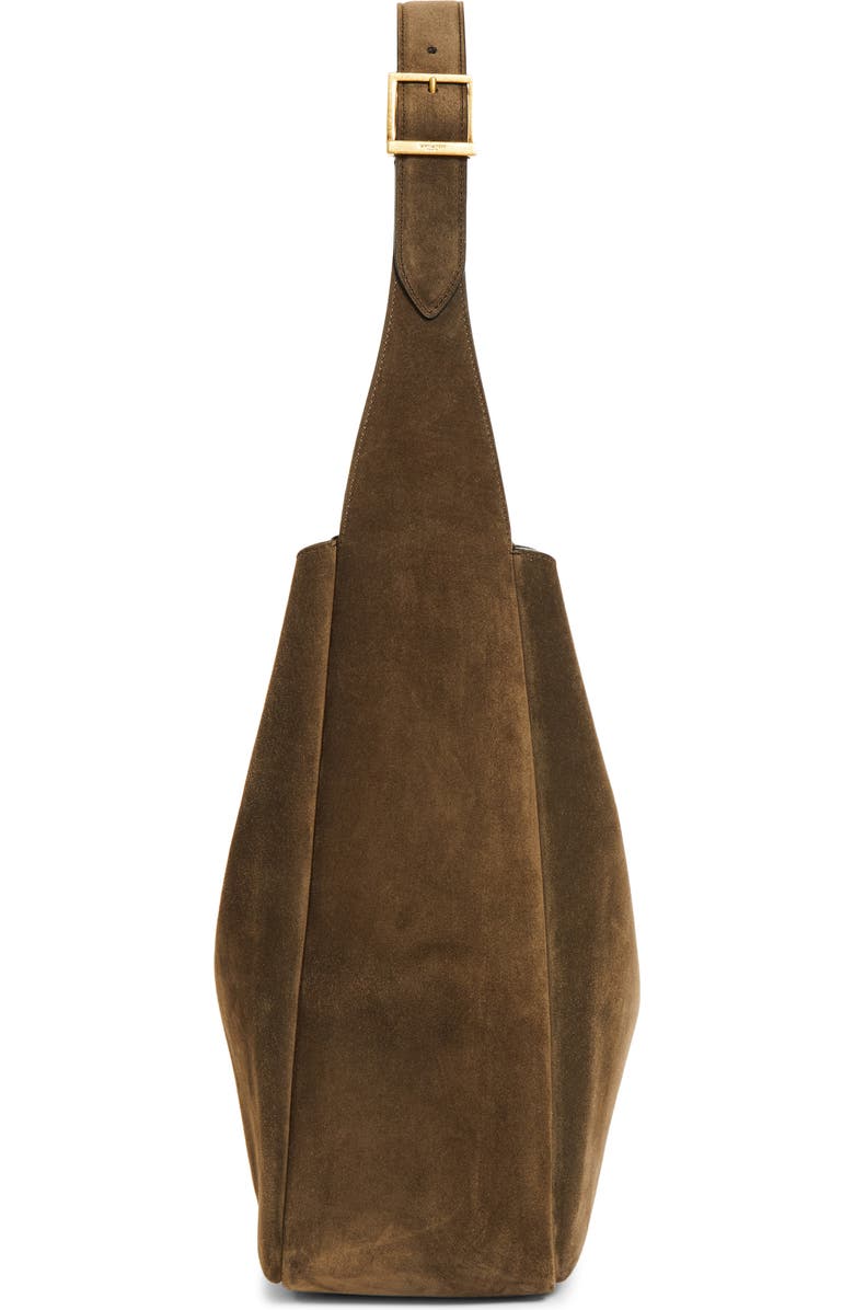 Saint Laurent Large 5 à 7 Leather Hobo Bag, Alternate, color, Light Musk