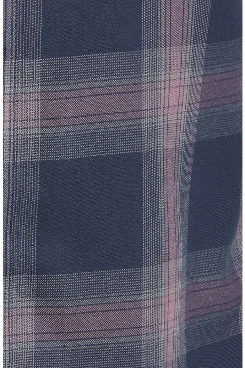 Cloud Plaid Flannel Button-Up Shirt, Alternate, color, TOTAL ECLIPSE/ FLINT