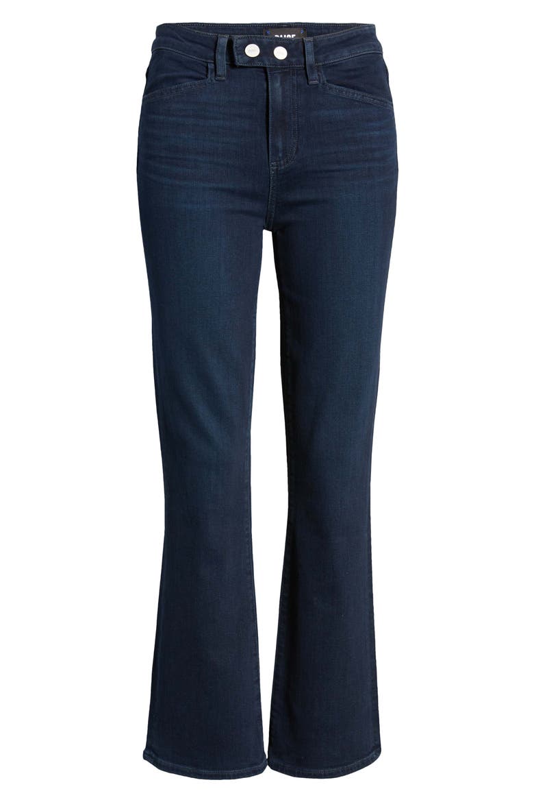 Claudine Double Button High Waist Ankle Flare Jeans, Alternate, color, CARDEN