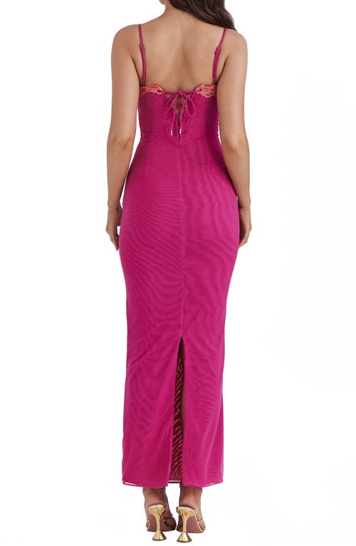 House Of Cb Aiza Underwire Cocktail Dress In Very Berry