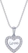 Lafonn Love Heart Simulated Diamond Pendant Necklace