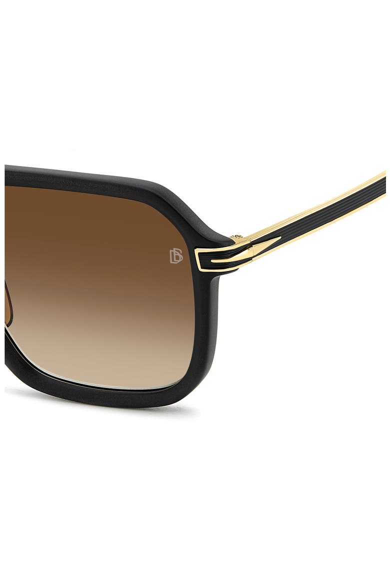 56mm Navigator Sunglasses, Alternate, color, BLACK GOLD/ BLACK BROWN GREEN