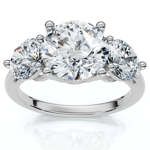 Certified 3 1/2Ct Diamond Engagement Ring 14k Gold or Platinum Lab Grown