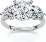 Bliss Diamond Certified 3 1/2Ct Diamond Engagement Ring 14k Gold or Platinum Lab Grown